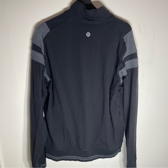 lululemon athletica Black and Gray Zip Up Sweater - Picture 3 of 4